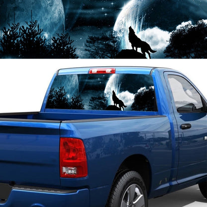 Wolverine Pattern Horror Series Car Rear Window Decorative Sticker, Size: 135 x 36cm - Decorative Sticker by PMC Jewellery | Online Shopping South Africa | PMC Jewellery | Buy Now Pay Later Mobicred