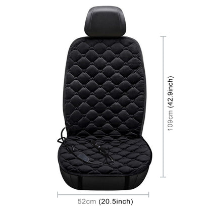 Car 12V Front Seat Heater Cushion Warmer Cover Winter Heated Warm, Single Seat (Black) - Seat Accessories by PMC Jewellery | Online Shopping South Africa | PMC Jewellery | Buy Now Pay Later Mobicred