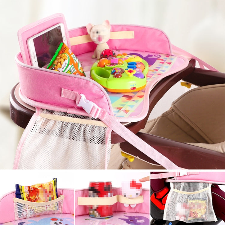 Children Waterproof Dining Table Toy Organizer Baby Safety Tray Tourist Painting Holder with Touch Screen Transparent Bag (Happy Travel) - Seat Accessories by PMC Jewellery | Online Shopping South Africa | PMC Jewellery | Buy Now Pay Later Mobicred