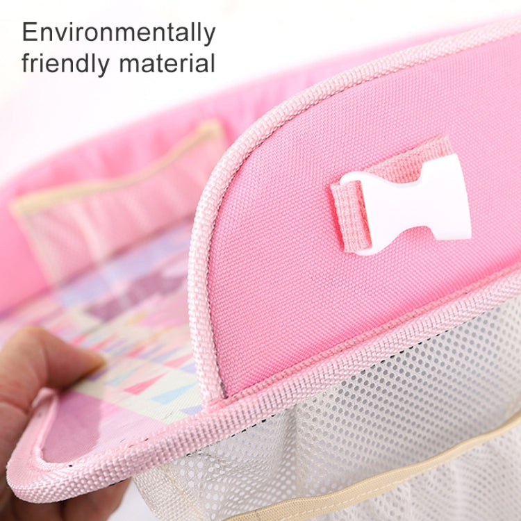 Children Waterproof Dining Table Toy Organizer Baby Safety Tray Tourist Painting Holder with Touch Screen Transparent Bag (Happy Travel) - Seat Accessories by PMC Jewellery | Online Shopping South Africa | PMC Jewellery | Buy Now Pay Later Mobicred