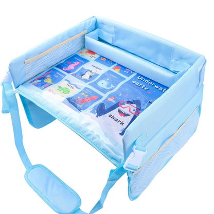 Children Waterproof Dining Table Toy Organizer Baby Safety Tray Tourist Painting Holder (Ocean World) - Seat Accessories by PMC Jewellery | Online Shopping South Africa | PMC Jewellery | Buy Now Pay Later Mobicred