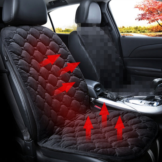 Car 24V Front Seat Heater Cushion Warmer Cover Winter Heated Warm, Single Seat (Black) - Seat Accessories by PMC Jewellery | Online Shopping South Africa | PMC Jewellery | Buy Now Pay Later Mobicred