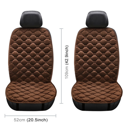 Car 24V Front Seat Heater Cushion Warmer Cover Winter Heated Warm, Double Seat (Coffee) - Seat Accessories by PMC Jewellery | Online Shopping South Africa | PMC Jewellery | Buy Now Pay Later Mobicred