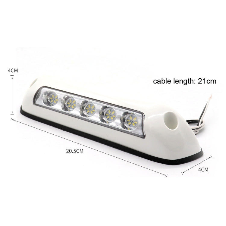 DC 12V 2.6W 6000K IP67 Marine RV Waterproof LED Stair Deck Dome Light Ceiling  Lamp, White Shell and Rubber Base - Marine Accessories & Parts by PMC Jewellery | Online Shopping South Africa | PMC Jewellery | Buy Now Pay Later Mobicred