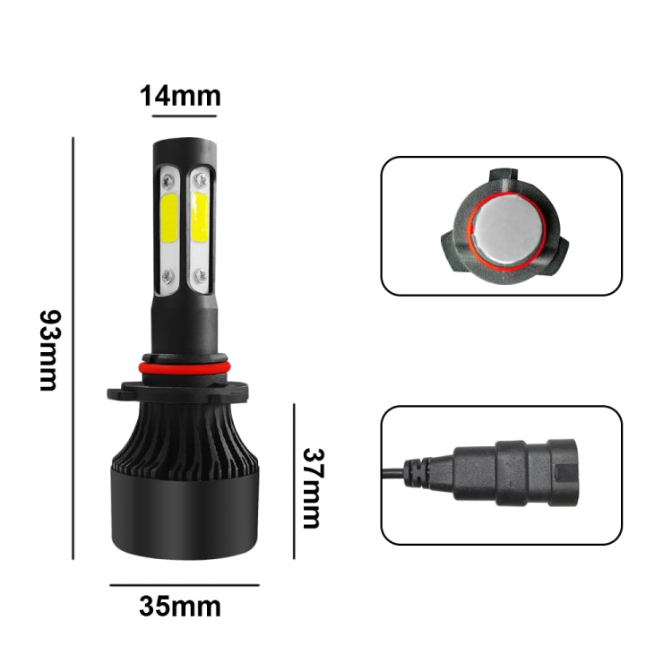 2 PCS S2 9006 / HB4 DC9-36V / 25W / 6000K / 2500LM IP68 Car LED Headlight Lamps (Cool White) - LED Headlamps by PMC TechLife | Online Shopping South Africa | PMC TechLife | Buy Now Pay Later Mobicred