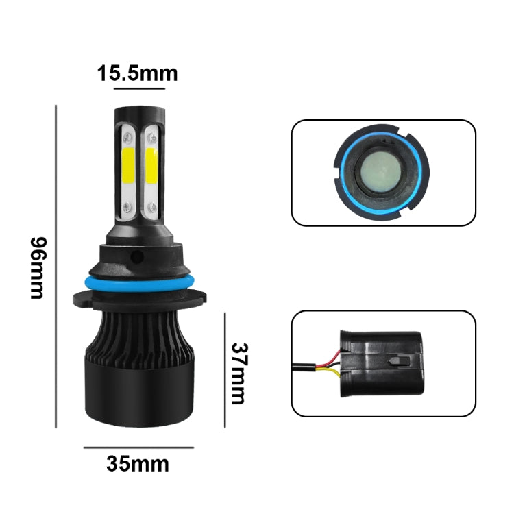 2 PCS S2 9004 / HB1 DC9-36V / 25W / 6000K / 2500LM IP68 Car LED Headlight Lamps (Cool White) - LED Headlamps by PMC TechLife | Online Shopping South Africa | PMC TechLife | Buy Now Pay Later Mobicred