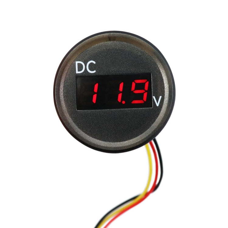 B3612 DC 0-100V IP67 Universal Car / RV / Boat Modified Digital Voltmeter with Cable, Cable Length: 18cm - Clocks & Car Meters by PMC Jewellery | Online Shopping South Africa | PMC Jewellery | Buy Now Pay Later Mobicred