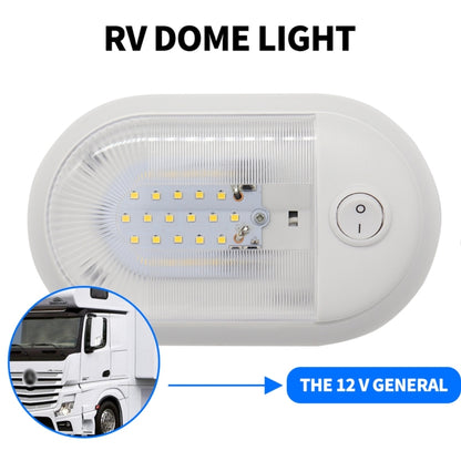 D4348 10-24V 3-3.5W 4000-4500K 280LM RV Yacht 24 PCS LED Lamps Dome Light Ceiling Lamp, with Independent Switch Control - Marine Accessories & Parts by PMC Jewellery | Online Shopping South Africa | PMC Jewellery | Buy Now Pay Later Mobicred