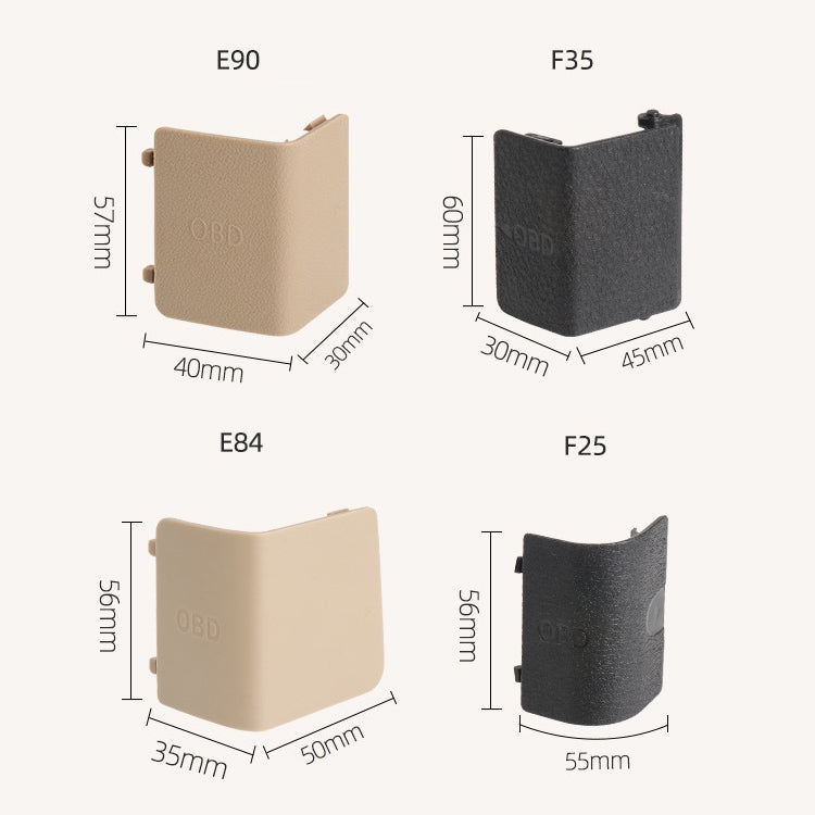 Car Diagnostic Plug Cover OBD Panel Decorative Cover 51437147538 for BMW F35 2012-2019 (Beige) - Car Interior Mouldings by PMC TechLife | Online Shopping South Africa | PMC TechLife | Buy Now Pay Later Mobicred
