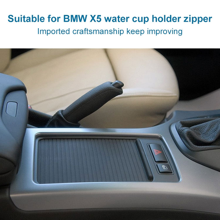 Car Water Water Cup Holder Roller Blind Zipper for BMW X5 - Car Drink Holders by PMC Jewellery | Online Shopping South Africa | PMC Jewellery | Buy Now Pay Later Mobicred