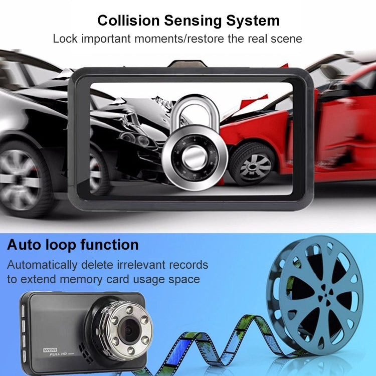 T638 Car DVR USB Hidden Driving Recorder HD Night Vision Reversing Video Monitor - Car DVRs by PMC TechLife | Online Shopping South Africa | PMC TechLife | Buy Now Pay Later Mobicred