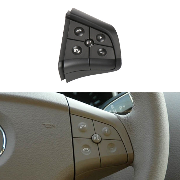 Car Right Side 5-button Steering Wheel Switch Buttons Panel 1648200110 for Mercedes-Benz W164, Left Driving (Black) - Car Switches by PMC Jewellery | Online Shopping South Africa | PMC Jewellery