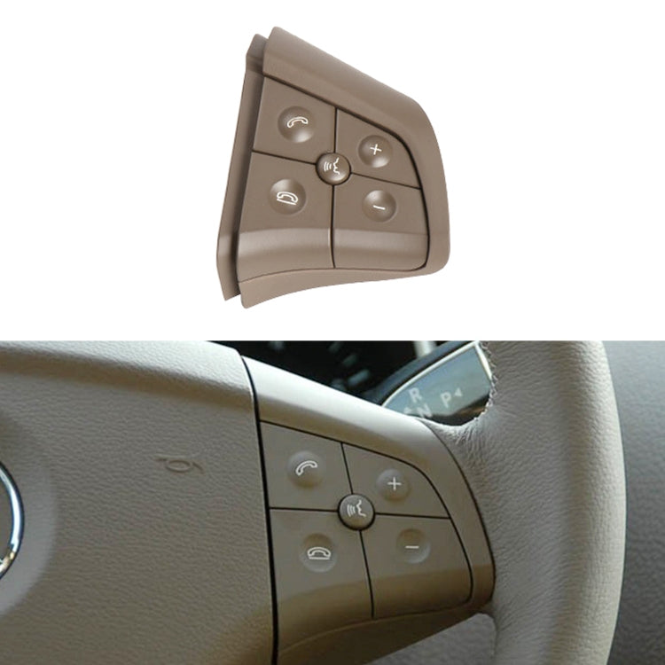 Car Right Side 5-button Steering Wheel Switch Buttons Panel 1648200110 for Mercedes-Benz W164, Left Driving (Coffee) - Car Switches by PMC Jewellery | Online Shopping South Africa | PMC Jewellery | Buy Now Pay Later Mobicred