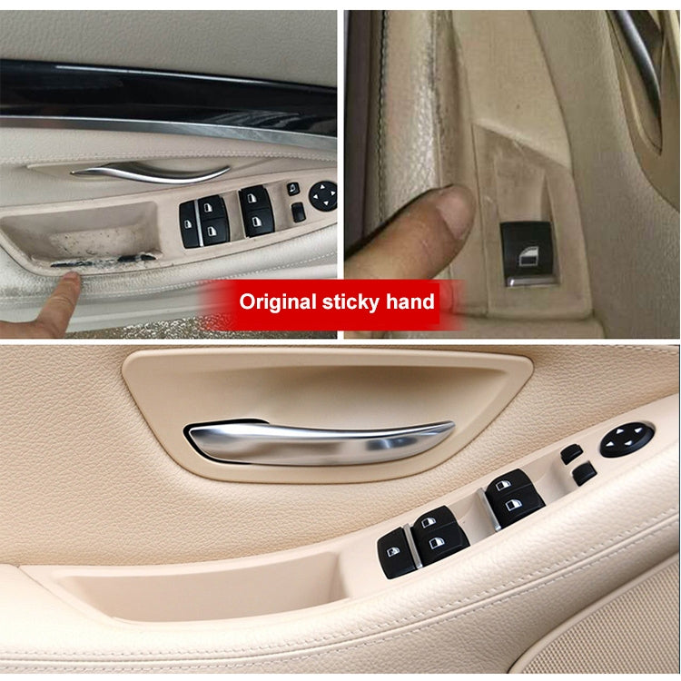 Car High Configuration Version Inside Doors Handle Pull Trim Cover 5141 7225 873 for BMW F10 F18, Left Driving (Grey) - Door Handles by PMC Jewellery | Online Shopping South Africa | PMC Jewellery | Buy Now Pay Later Mobicred