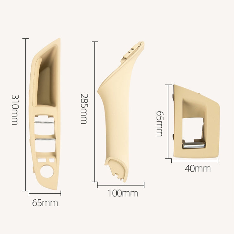 Car Imported Version Inside Doors Handle Pull Trim Cover 5141 7225 873 for BMW F10 F18, Left Driving (Dark Coffee) - Door Handles by PMC TechLife | Online Shopping South Africa | PMC TechLife | Buy Now Pay Later Mobicred