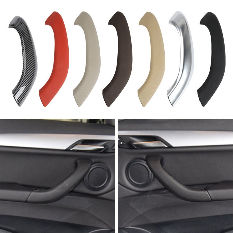 Car Left Side Inside Doors Handle Pull Trim Cover 51417417513 for BMW X1 2016-, Left Driving (Red) - Door Handles by PMC Jewellery | Online Shopping South Africa | PMC Jewellery | Buy Now Pay Later Mobicred