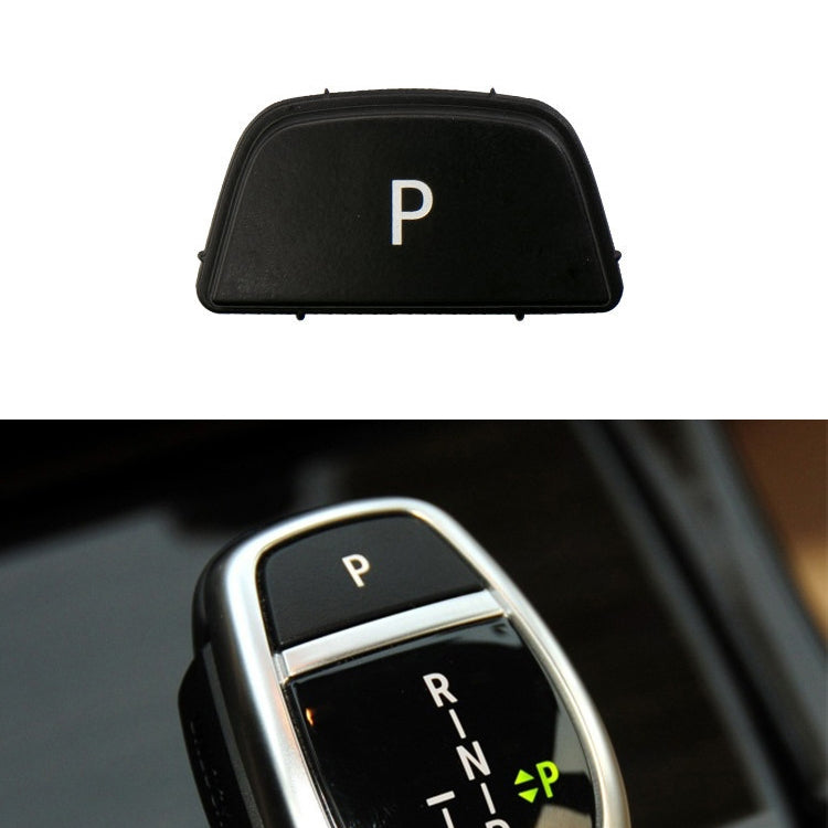 Car Gear Lever Auto Parking Button Letter P Cap for BMW 3 Series F30 2012-2019, Left Driving(Black) - Car Switches by PMC Jewellery | Online Shopping South Africa | PMC Jewellery | Buy Now Pay Later Mobicred