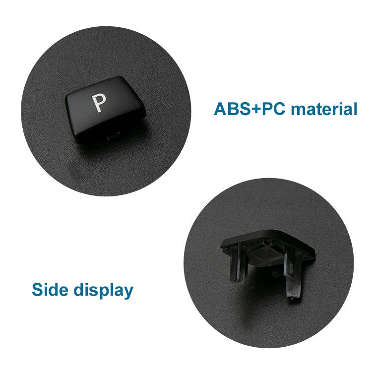 Car Gear Lever Auto Parking Button Letter P Cap for BMW 3 Series F30 2012-2019, Left Driving(Black) - Car Switches by PMC TechLife | Online Shopping South Africa | PMC TechLife | Buy Now Pay Later Mobicred