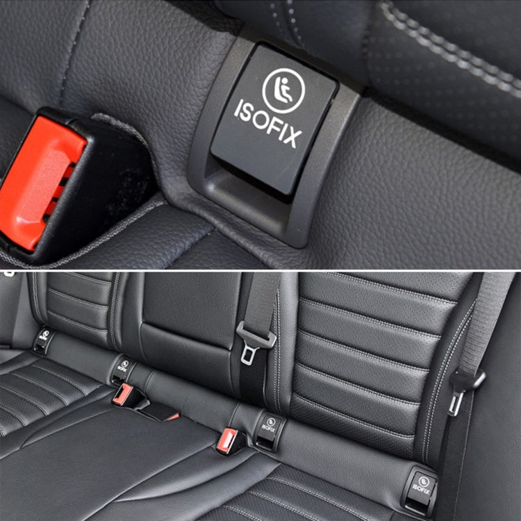 Car Rear Child ISOFIX Switch Seat Safety Cover 2059200513 for Mercedes-Benz W205 2015-2021, Left Driving (Brown) - Seat Belts & Padding by PMC TechLife | Online Shopping South Africa | PMC TechLife | Buy Now Pay Later Mobicred