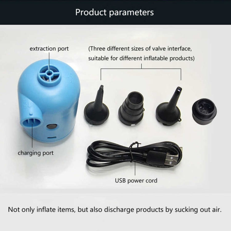 HT-426 USB Electric Air Pump for Rubber Boat Inflatable Bed (White) - Inflatable Pump by PMC TechLife | Online Shopping South Africa | PMC TechLife | Buy Now Pay Later Mobicred