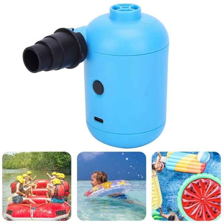 HT-426 USB Electric Air Pump for Rubber Boat Inflatable Bed (Blue) - Inflatable Pump by PMC Jewellery | Online Shopping South Africa | PMC Jewellery