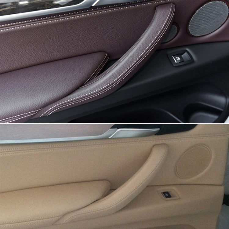 Car Left Side Inside Doors Handle Pull Trim Cover for BMW X5 / X6, Left Driving (Orange) - Door Handles by PMC TechLife | Online Shopping South Africa | PMC TechLife | Buy Now Pay Later Mobicred
