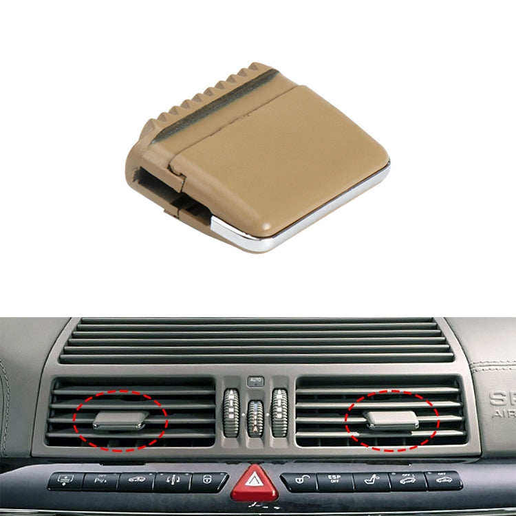 Car Middle Air Conditioning Exhaust Switch Paddle for Mercedes-Benz S Class W220 1998-2005, Left Driving (Khaki) - Air Conditioning System by PMC Jewellery | Online Shopping South Africa | PMC Jewellery | Buy Now Pay Later Mobicred