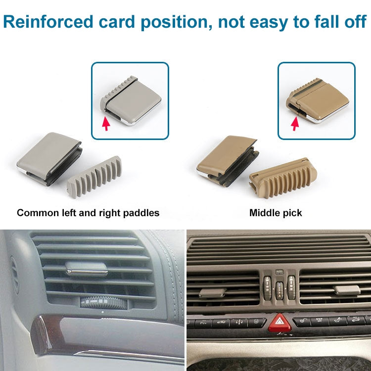 Car Left and Right Side Air Conditioning Exhaust Switch Paddle for Mercedes-Benz S Class W220 1998-2005, Left Driving (Grey) - Air Conditioning System by PMC TechLife | Online Shopping South Africa | PMC TechLife | Buy Now Pay Later Mobicred