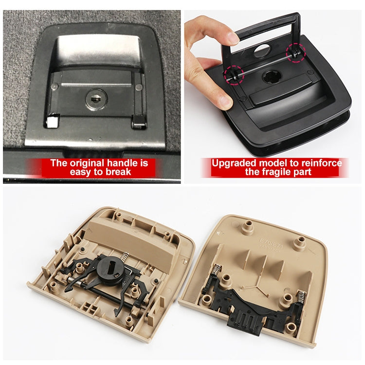 Car Rear Trunk Mat Carpet Handle without Hole 51479120283 for BMW X5 / X6 2006-2013, Left Driving (Beige) - Car Switches by PMC TechLife | Online Shopping South Africa | PMC TechLife | Buy Now Pay Later Mobicred