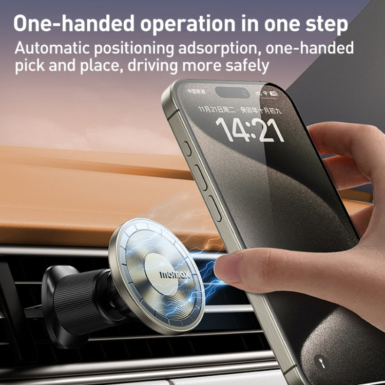 MOMAX MoVe Universal Transparent Magnetic Air Outlet Car Holder (Gold) - Universal Car Holders by MOMAX | Online Shopping South Africa | PMC TechLife | Buy Now Pay Later Mobicred