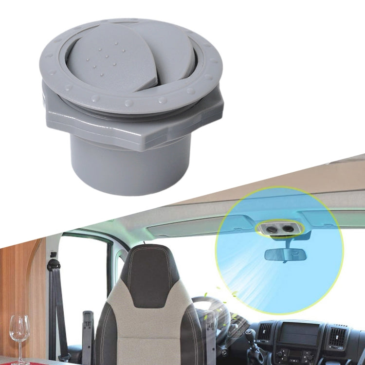 Universal 60mm Round AC Air Outlet Vent for RV Bus Boat Yacht Auto Air Conditioner Vent Replacement Parts Car Accessories(Grey) - Air Conditioning System by PMC TechLife | Online Shopping South Africa | PMC TechLife | Buy Now Pay Later Mobicred