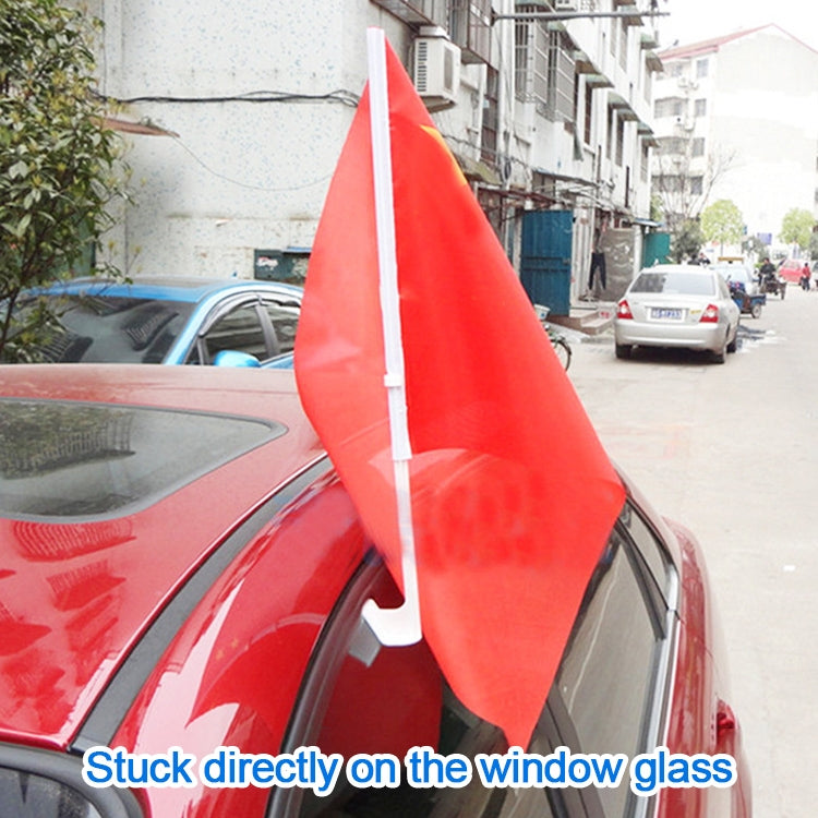 10 PCS 52cm Clip-type Car Window Plastic Flagpole, No Flag - Ornaments by PMC Jewellery | Online Shopping South Africa | PMC Jewellery