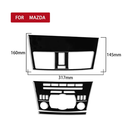 For Mazda 3 Axela 2010-2013 4 in 1 Car Central Control Radio Set B Decorative Sticker, Left Drive - Car Interior Mouldings by PMC Jewellery | Online Shopping South Africa | PMC Jewellery | Buy Now Pay Later Mobicred