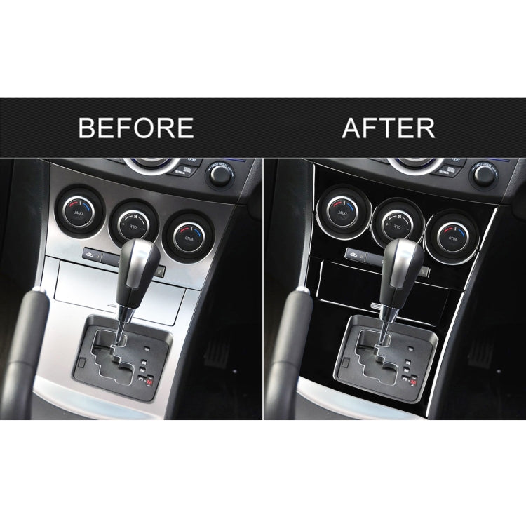 For Mazda 3 Axela 2010-2013 4 in 1 Car AC Gear Frame Set B Decorative Sticker, Right Drive - Car Interior Mouldings by PMC Jewellery | Online Shopping South Africa | PMC Jewellery | Buy Now Pay Later Mobicred