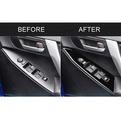 For Mazda 3 Axela 2010-2013 4 in 1 Car Window Lift Panel Decorative Sticker, Right Drive - Car Interior Mouldings by PMC Jewellery | Online Shopping South Africa | PMC Jewellery | Buy Now Pay Later Mobicred