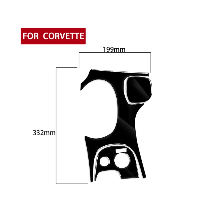 For Chevrolet Corvette C5 1998-2004 3 in 1 Car Gear Panel B Decorative Sticker, Left Drive - Car Interior Mouldings by PMC Jewellery | Online Shopping South Africa | PMC Jewellery | Buy Now Pay Later Mobicred