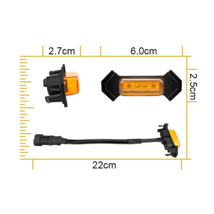 For Toyota Tacoma TRD 2016-2019 3 in 1 Car LED Front Grille Warning Lights, Daytime Running Lights & Wide Lights (Yellow Light) - Clearance Lights by PMC TechLife | Online Shopping South Africa | PMC TechLife | Buy Now Pay Later Mobicred