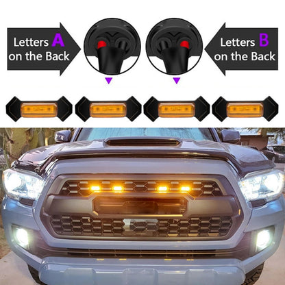 For Toyota Tacoma TRD 2016-2019 3 in 1 Car LED Front Grille Warning Lights, Daytime Running Lights & Wide Lights (Yellow Light) - Clearance Lights by PMC Jewellery | Online Shopping South Africa | PMC Jewellery | Buy Now Pay Later Mobicred