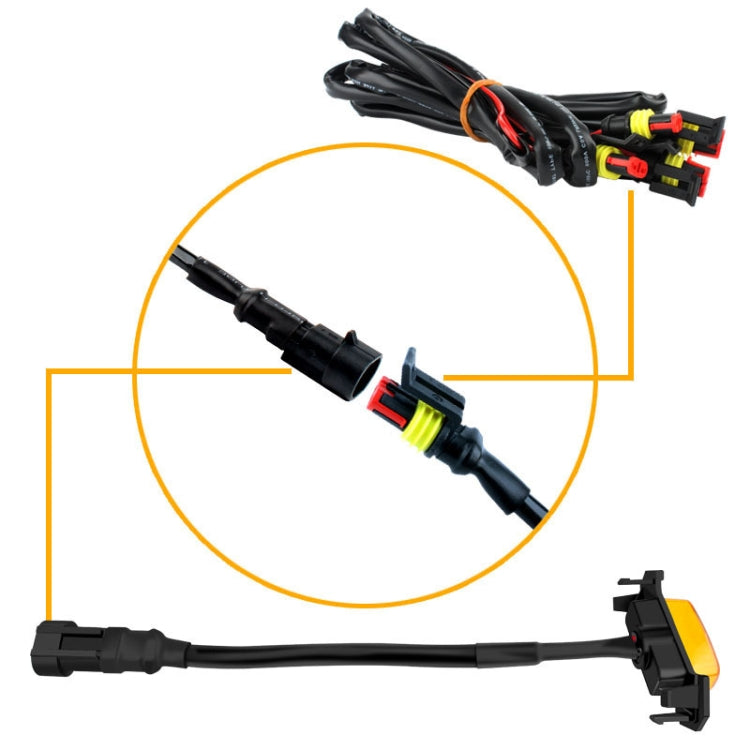 For Toyota Tacoma TRD 2016-2019 4 in 1 Car LED Front Grille Warning Lights, Daytime Running Lights & Wide Lights (Yellow Light) - Clearance Lights by PMC TechLife | Online Shopping South Africa | PMC TechLife | Buy Now Pay Later Mobicred