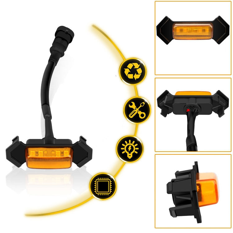 For Toyota Tacoma TRD 2016-2019 5 in 1 Car LED Front Grille Warning Lights, Daytime Running Lights & Wide Lights (Yellow Light) - Clearance Lights by PMC TechLife | Online Shopping South Africa | PMC TechLife | Buy Now Pay Later Mobicred