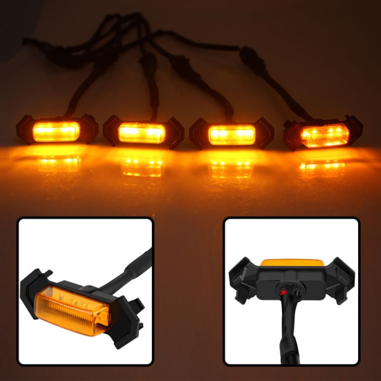 For Toyota Tacoma TRD 2016-2019 6 in 1 Car LED Front Grille Warning Lights, Daytime Running Lights & Wide Lights (Yellow Light) - free shipping - PMC TechLife - Order now!