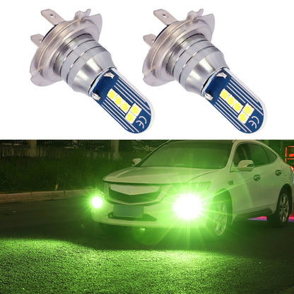 1 Pair H7 DC12V 7.8W Car LED Fog Light (Lime Green) - Fog / Driving Lights by PMC Jewellery | Online Shopping South Africa | PMC Jewellery | Buy Now Pay Later Mobicred