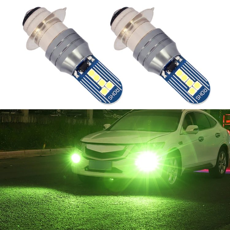 1 Pair PX15D DC12V 7.8W Car LED Fog Light (Lime Green) - Fog / Driving Lights by PMC Jewellery | Online Shopping South Africa | PMC Jewellery | Buy Now Pay Later Mobicred