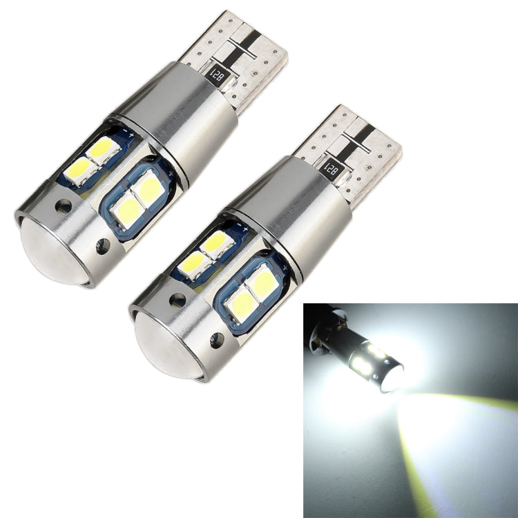 2 PCS T10 DC12V / 2.3W / 6000K / 180LM 10LEDs SMD-3030 Car Clearance Light, with Decoding - Clearance Lights by PMC Jewellery | Online Shopping South Africa | PMC Jewellery | Buy Now Pay Later Mobicred