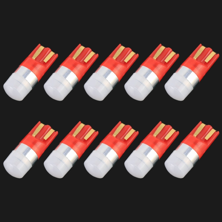 10 PCS T10 / W5W / 168 / 194 DC12V / 0.6W 1LEDs SMD-3030 Car Clearance Light (Red Light) - Clearance Lights by PMC TechLife | Online Shopping South Africa | PMC TechLife | Buy Now Pay Later Mobicred