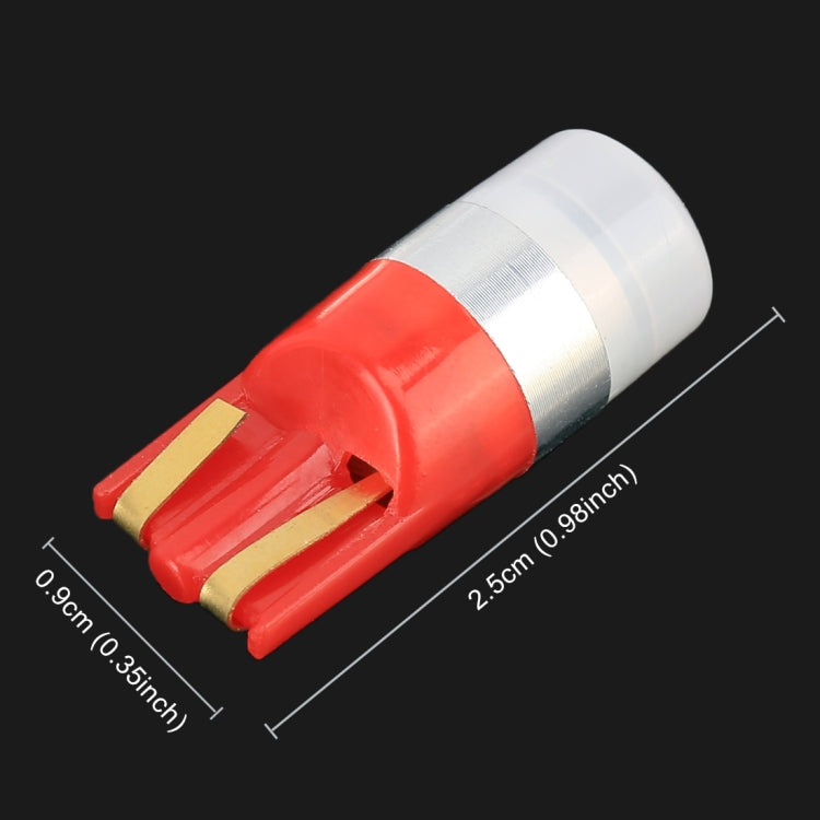 10 PCS T10 / W5W / 168 / 194 DC12V / 0.6W 1LEDs SMD-3030 Car Clearance Light (Red Light) - Clearance Lights by PMC TechLife | Online Shopping South Africa | PMC TechLife | Buy Now Pay Later Mobicred