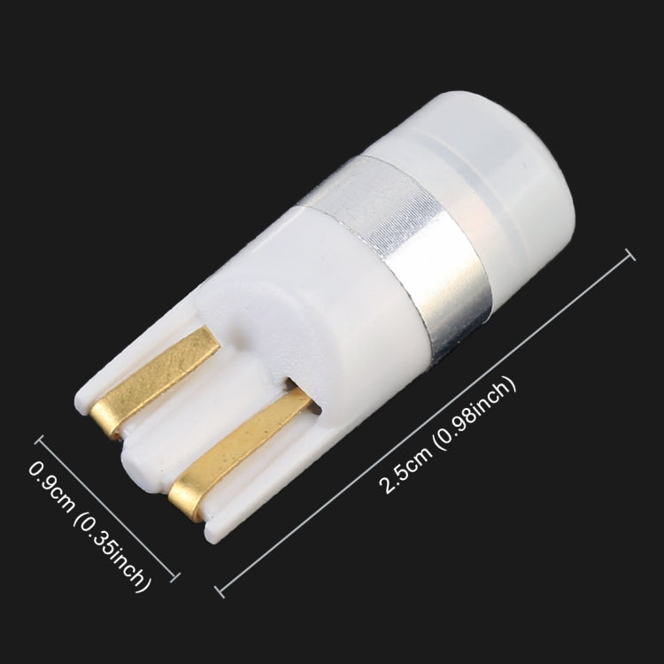 10 PCS T10 / W5W / 168 / 194 DC12V / 0.6W 1LEDs SMD-3030 Car Clearance Light (White Light) - Clearance Lights by PMC TechLife | Online Shopping South Africa | PMC TechLife | Buy Now Pay Later Mobicred