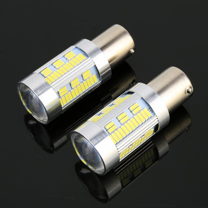 2 PCS 1156 / BAU15S DC12-24V 21W Car Turn Light 105LEDs SMD-4014 Lamps, with Decoder (White Light) - Arrow Turn Lights by PMC Jewellery | Online Shopping South Africa | PMC Jewellery | Buy Now Pay Later Mobicred