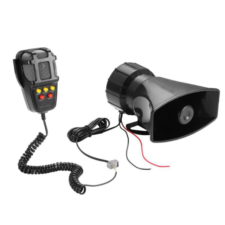 HW-1006B 12V 100W 125dB 5-tone Car Electric Alarm Air Horn Siren Speaker 5 Sound Tone Super Loud with Mic - Security Alarm System by PMC TechLife | Online Shopping South Africa | PMC TechLife | Buy Now Pay Later Mobicred