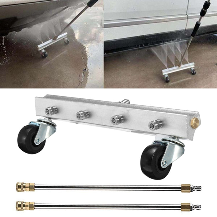 Car Body Chassis Car High Pressure Washing Machine Car Bottom Water Washing Machine 4 Nozzle Cleaner Set, Extension Rod Length: 34cm - Car washing supplies by PMC Jewellery | Online Shopping South Africa | PMC Jewellery | Buy Now Pay Later Mobicred